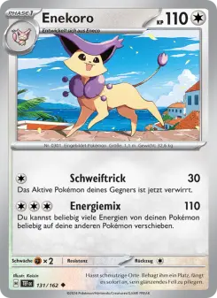 Pokémon-Karte Enekoro 131/162