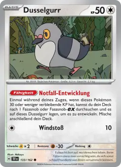 Pokémon-Karte Dusselgurr 133/162