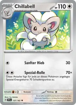 Pokémon-Karte Chillabell 137/162