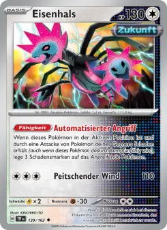 Pokémon-Karte Eisenhals 139/162