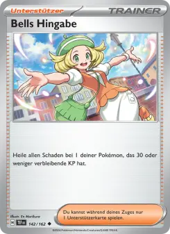 Pokémon-Karte Bells Hingabe 142/162