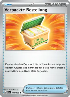 Pokémon-Karte Verpackte Bestellung 143/162