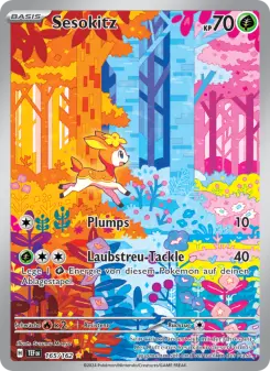 Pokémon-Karte Sesokitz 165/162