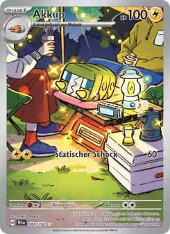 Pokémon-Karte Akkup 169/162