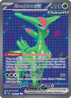 Pokémon-Karte Eisenblatt-ex 186/162
