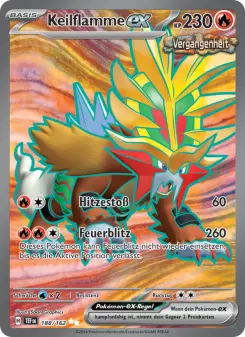 Pokémon-Karte Keilflamme-ex 188/162