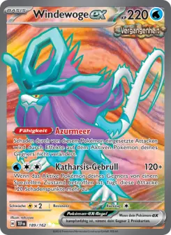 Pokémon-Karte Windewoge-ex 189/162