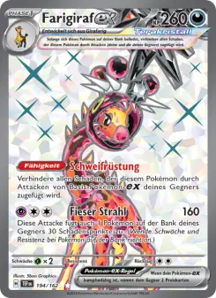 Pokémon-Karte Farigiraf-ex 194/162