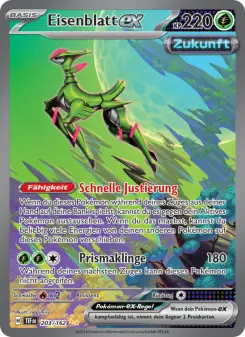 Pokémon-Karte Eisenblatt-ex 203/162