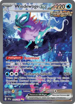 Pokémon-Karte Windewoge-ex 205/162