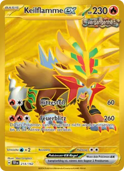Pokémon-Karte Keilflamme-ex 214/162