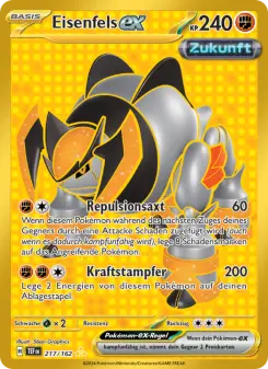 Pokémon-Karte Eisenfels-ex 217/162