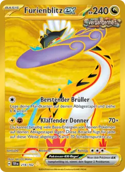 Pokémon-Karte Furienblitz-ex 218/162