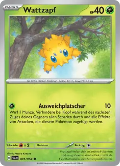 Pokémon-Karte Wattzapf 001/064