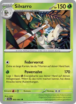 Pokémon-Karte Silvarro 005/064