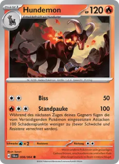 Pokémon-Karte Hundemon 008/064