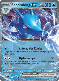 Pokémon-Karte Seedraking-ex 012/064