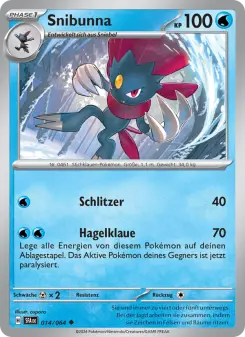 Pokémon-Karte Snibunna 014/064