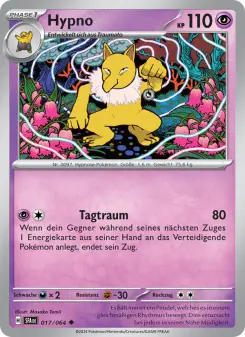 Pokémon-Karte Hypno 017/064