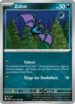 Pokémon-Karte Zubat 027/064
