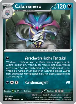 Pokémon-Karte Calamanero 034/064