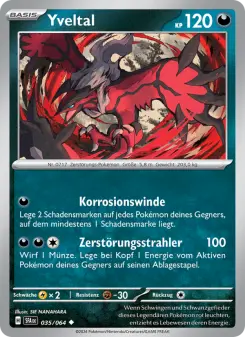 Pokémon-Karte Yveltal 035/064