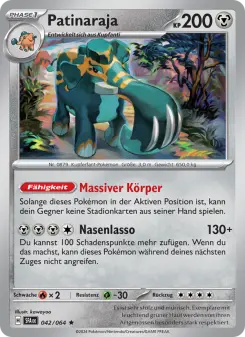 Pokémon-Karte Patinaraja 042/064