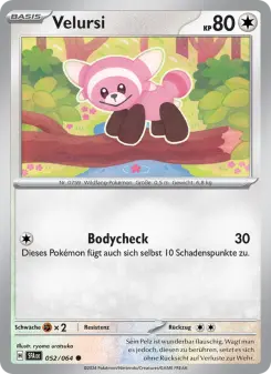 Pokémon-Karte Velursi 052/064