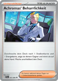 Pokémon-Karte Achromas' Beharrlichkeit 057/064