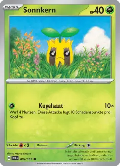 Pokémon-Karte Sonnkern 006/167