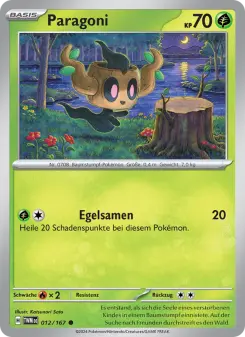 Pokémon-Karte Paragoni 012/167