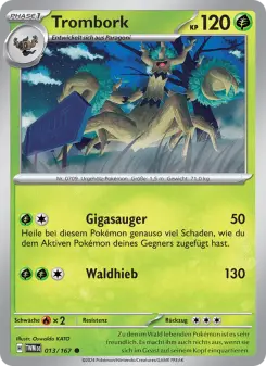 Pokémon-Karte Trombork 013/167