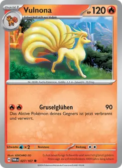 Pokémon-Karte Vulnona 027/167