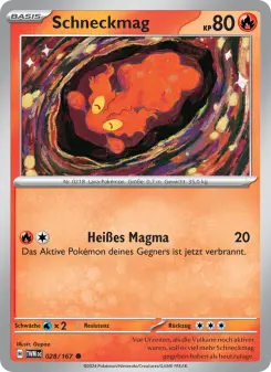 Pokémon-Karte Schneckmag 028/167