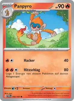 Pokémon-Karte Panpyro 032/167