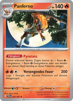 Pokémon-Karte Panferno 033/167