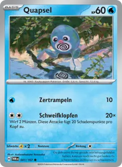 Pokémon-Karte Quapsel 041/167