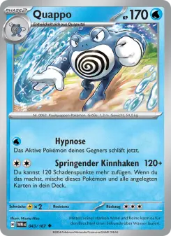 Pokémon-Karte Quappo 043/167