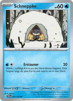 Pokémon-Karte Schneppke 051/167