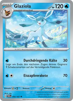 Pokémon-Karte Glaziola 054/167