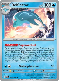 Pokémon-Karte Delfinator 060/167
