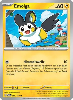 Pokémon-Karte Emolga 069/167