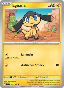 Pokémon-Karte Eguana 070/167