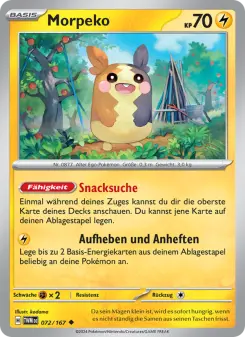 Pokémon-Karte Morpeko 072/167