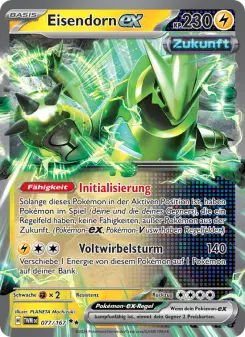 Pokémon-Karte Eisendorn-ex 077/167