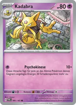 Pokémon-Karte Kadabra 081/167