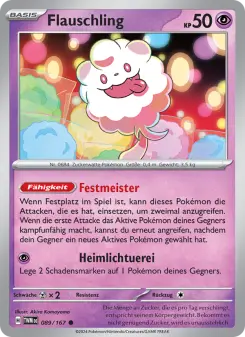 Pokémon-Karte Flauschling 089/167