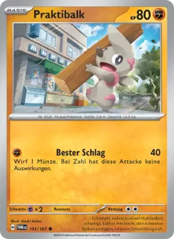 Pokémon-Karte Praktibalk 103/167