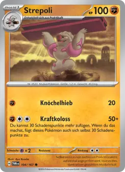 Pokémon-Karte Strepoli 104/167