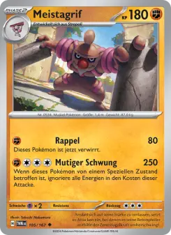 Pokémon-Karte Meistagrif 105/167